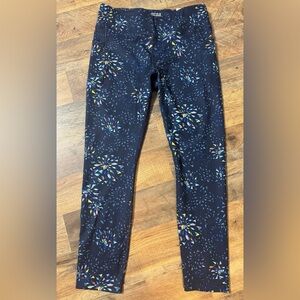 Member Marks Girls Active Leggings Colorful Geometric Print Leggings Size XL,NWT